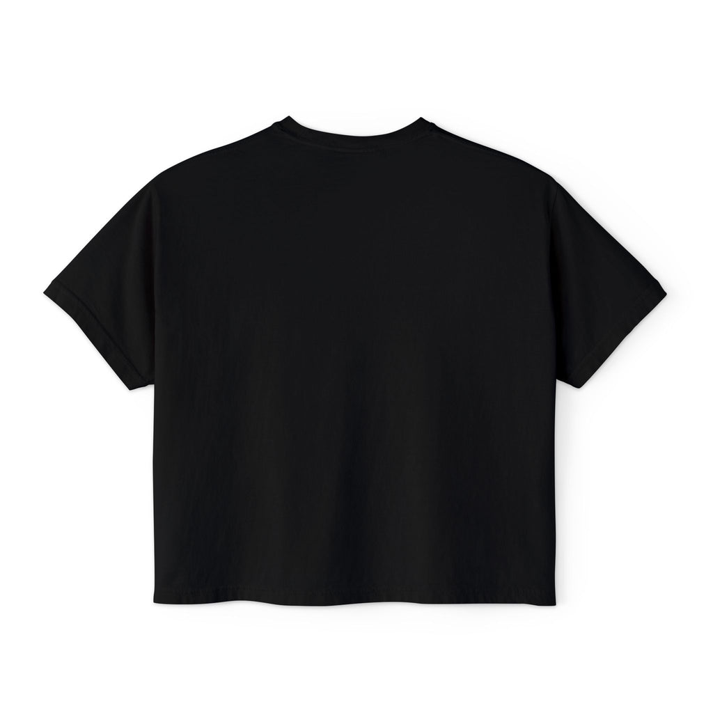 Boxy Tee — Colorful Markers Art Print Women's Cropped T‑Shirt