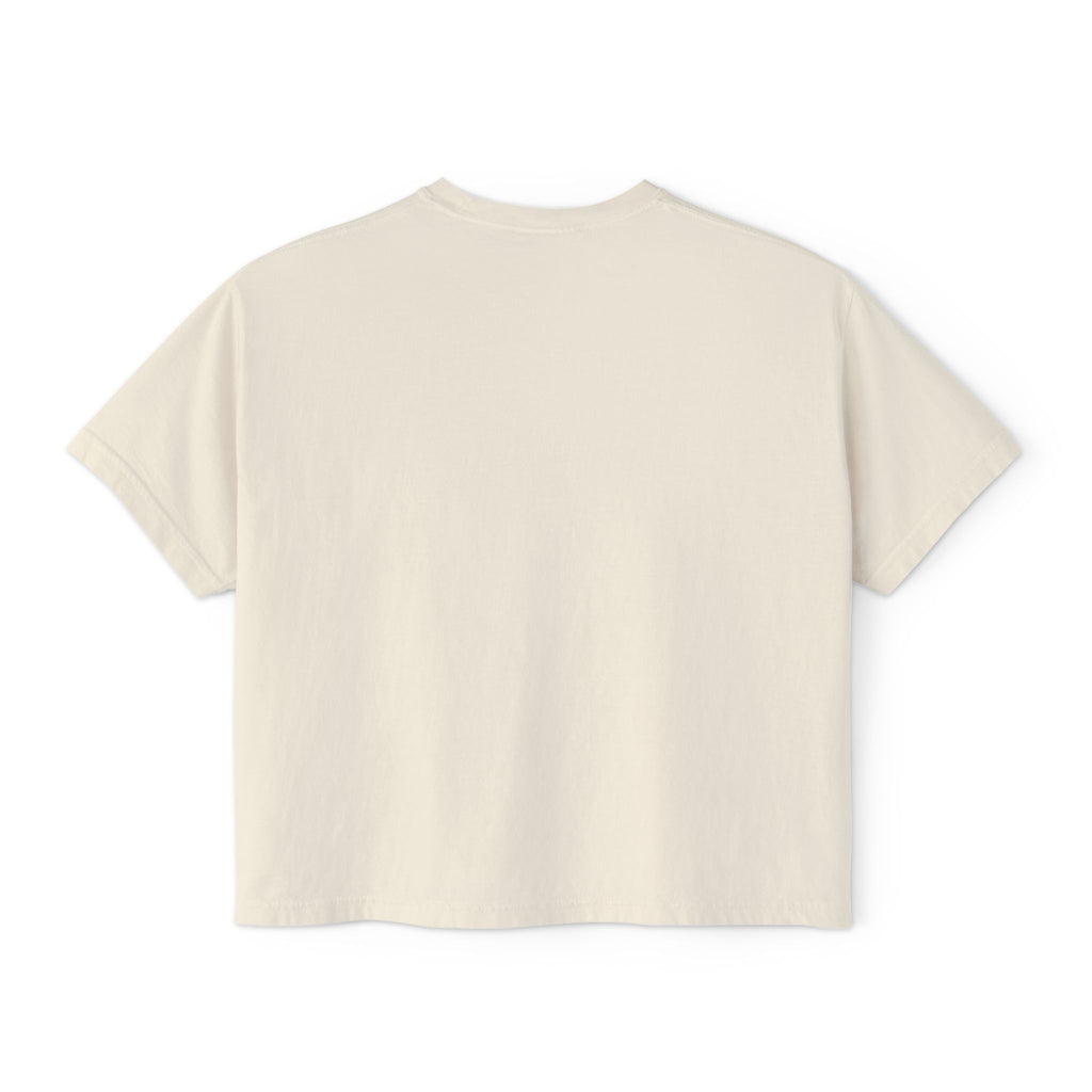 Boxy Tee — Colorful Markers Art Print Women's Cropped T‑Shirt