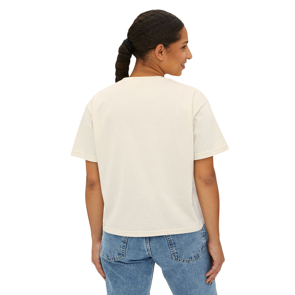 Boxy Tee — Colorful Markers Art Print Women's Cropped T‑Shirt