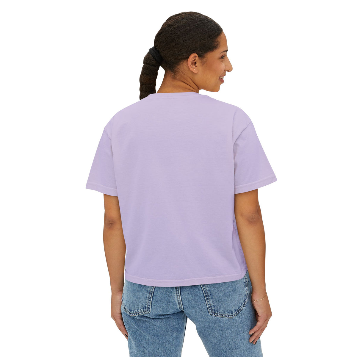 Boxy Tee — Colorful Markers Art Print Women's Cropped T‑Shirt
