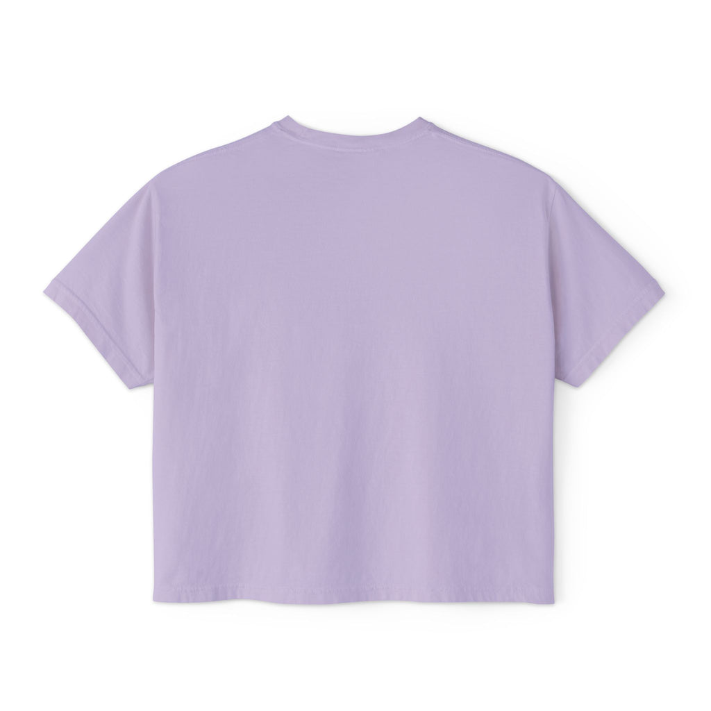 Boxy Tee — Colorful Markers Art Print Women's Cropped T‑Shirt