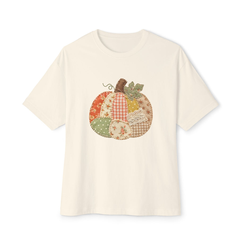 Patchwork Pumpkin Fall Graphic T-Shirt