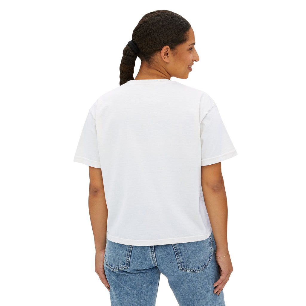 Boxy Tee — Colorful Markers Art Print Women's Cropped T‑Shirt